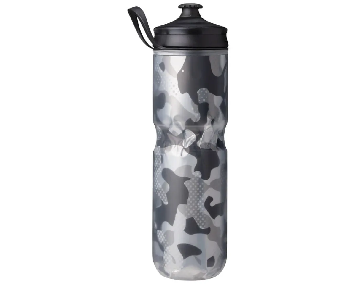 Hydrapak Water Bottles|Polar Sport Contender Insulated Water Bottle (Black) (24oz) (Single)
