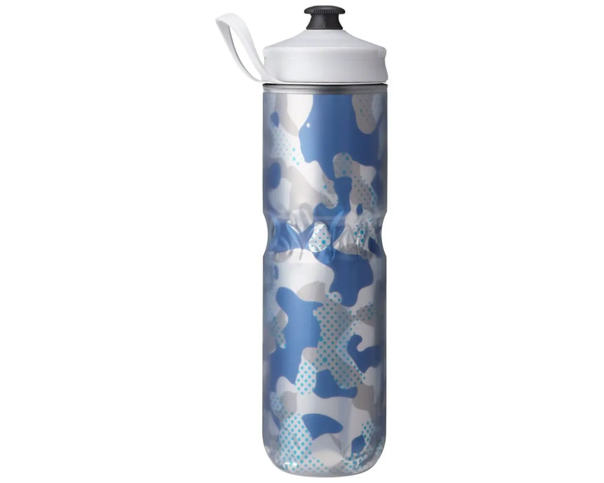 Hydrapak Water Bottles|Polar Sport Contender Insulated Water Bottle (Blue) (24oz) (Single)