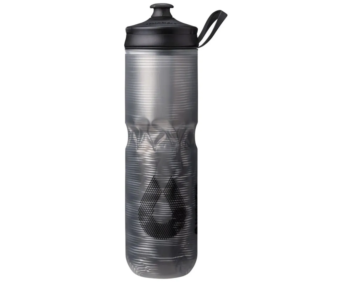 Hydrapak Holiday Shopping|Water Bottles|Polar Sport Pulse Insulated Water Bottle (Black) (24oz) (Single)