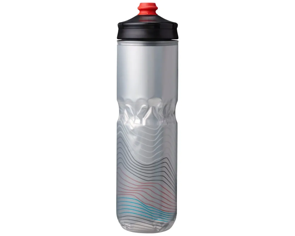 Hydrapak Water Bottles|Polar Surge Ascent Insulated Water Bottle (Silver) (24oz) (Single)