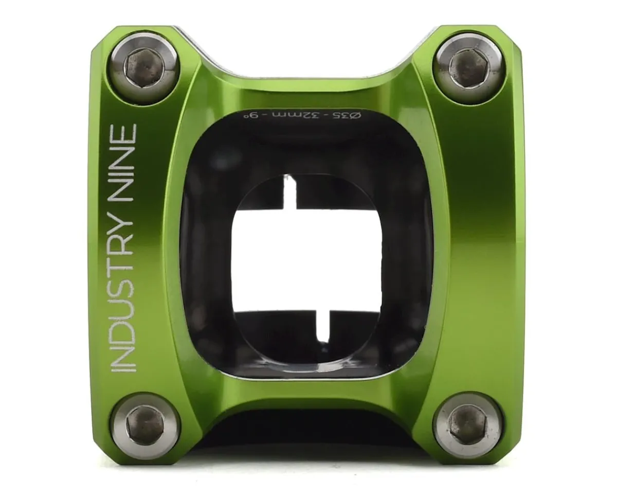 Industry Nine Stems & Parts|A35 Stem (Black/Lime) (35.0mm) (32mm) (9°)