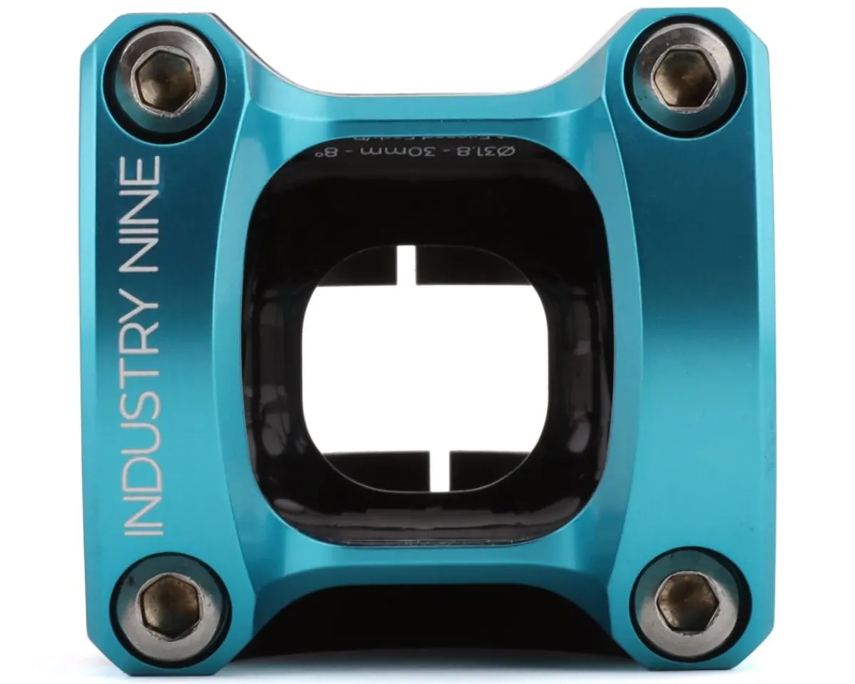 Industry Nine Stems & Parts|A318 Stem (Black/Turquoise) (31.8mm) (30mm) (8°)