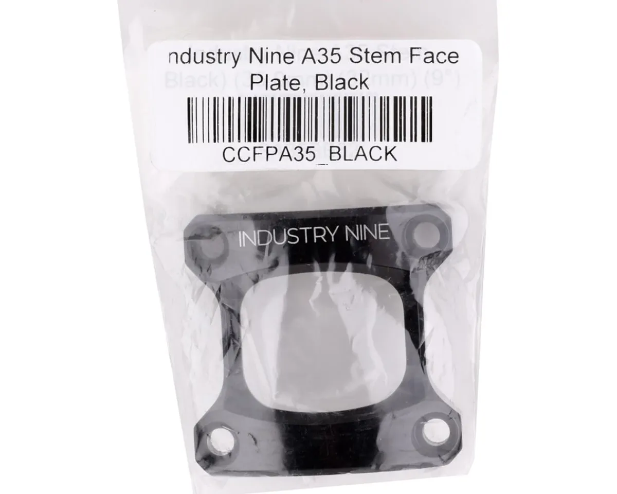 Industry Nine Stems & Parts|A35 Stem Face Plate (Black)