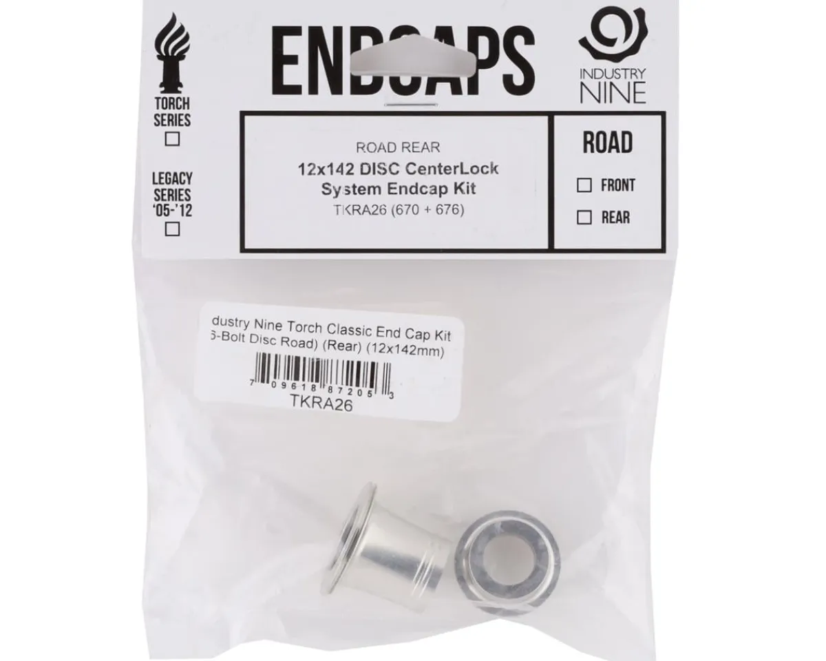 Industry Nine Wheels & Parts|Torch Classic End Cap Kit (Road) (Rear) (Thru Axle) (12 x 142mm) (Centerlock)