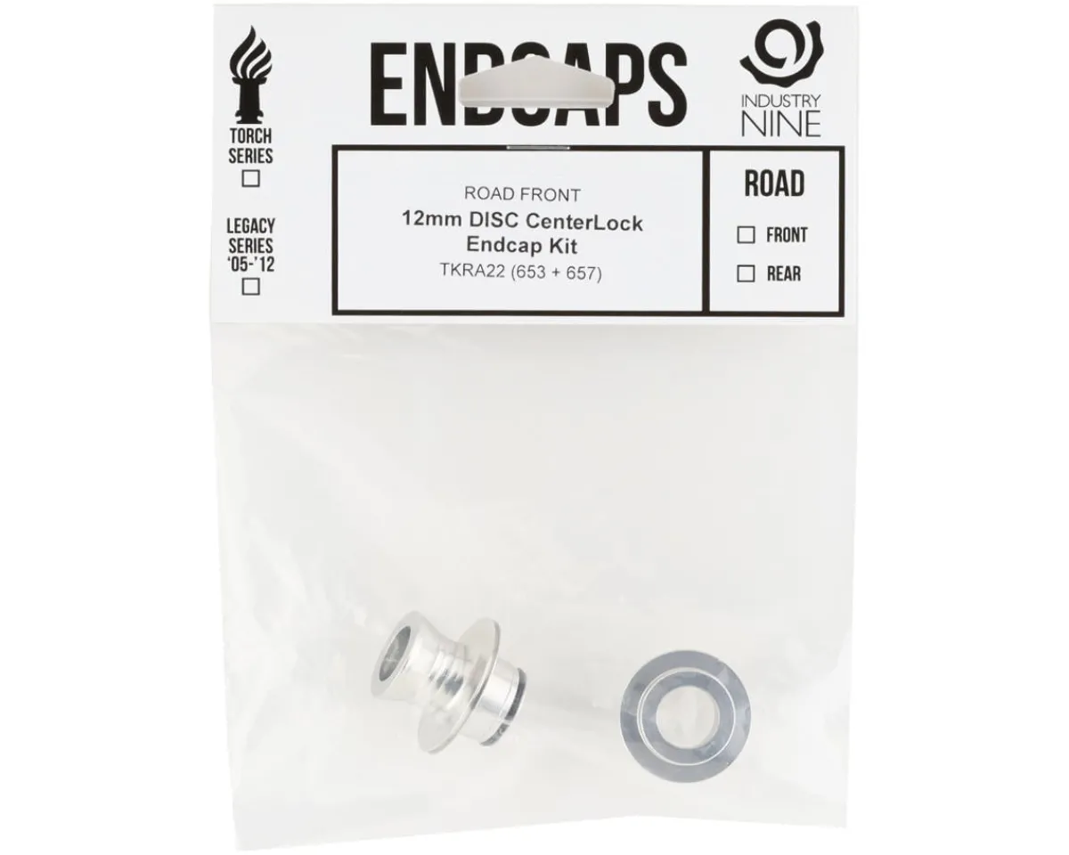 Industry Nine Wheels & Parts|Torch End Cap Conversion Kit (Road) (Front) (12mm) (Centerlock)