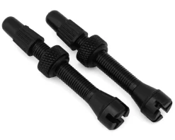 Industry Nine Tubeless Tire Tools|Tubeless Accessories|Tubeless Presta Valve Stems (Black) (40mm)