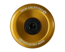 Industry Nine Stems & Parts|Headsets & Spacers|Ultra Light Aluminum Top Cap (Gold) (1-1/8")