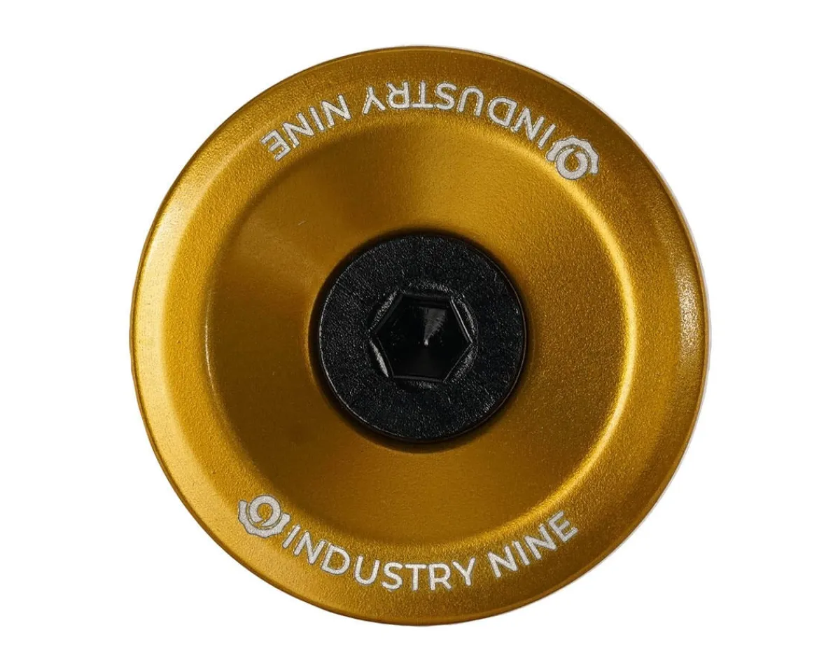 Industry Nine Stems & Parts|Headsets & Spacers|Ultra Light Aluminum Top Cap (Gold) (1-1/8")