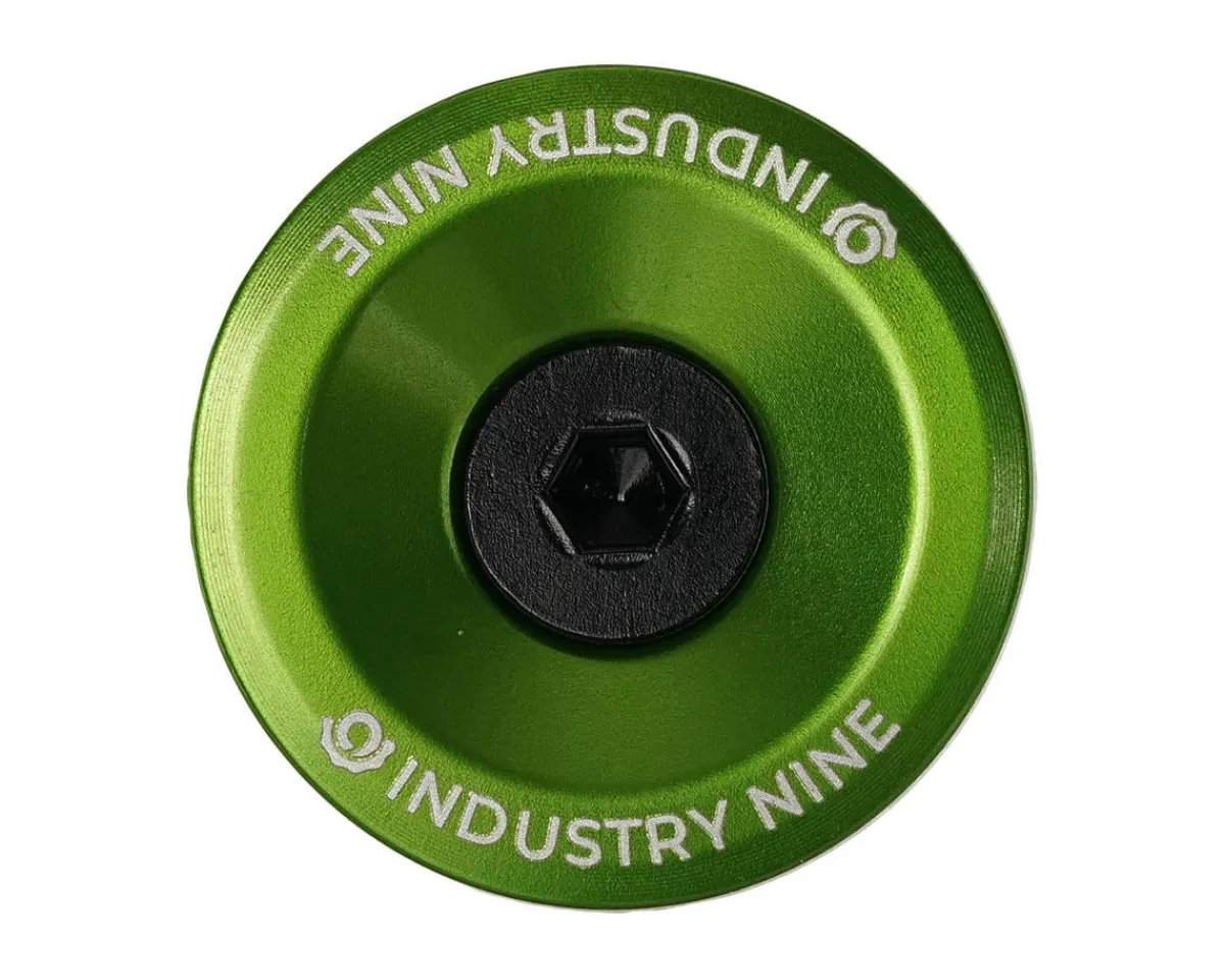 Industry Nine Stems & Parts|Headsets & Spacers|Ultra Light Aluminum Top Cap (Lime) (1-1/8")