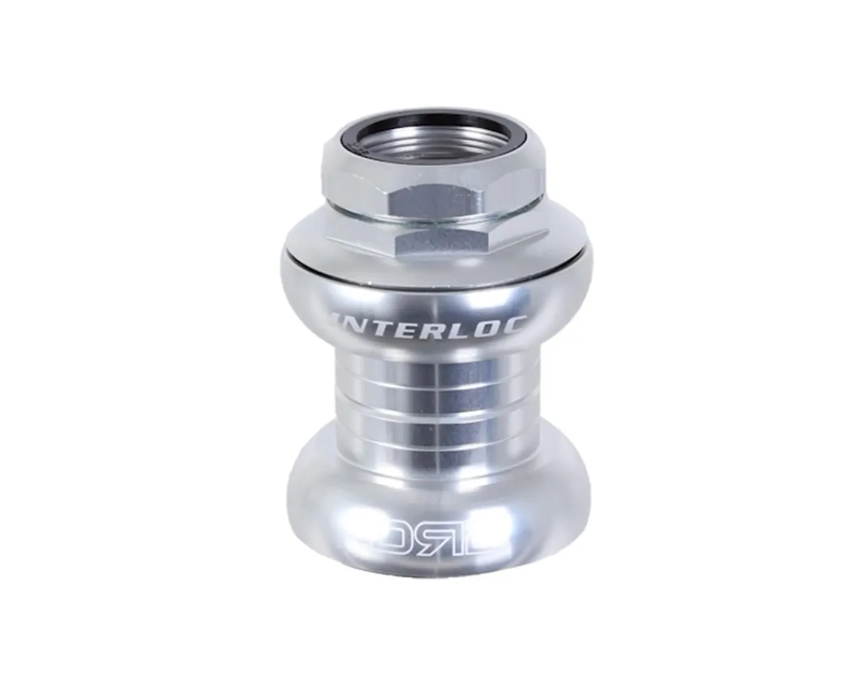 Interloc Racing Design Headsets & Spacers|Double Roller Drive Headset (Silver) (1" Threaded) (EC30/25.4-24tpi) (EC30/26)