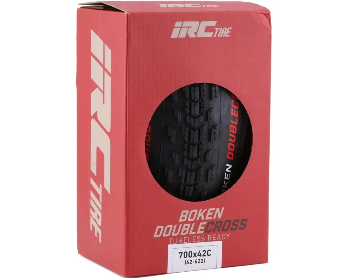 IRC Tires|Boken Double Cross Tubeless Tire (Black) (700c) (42mm) (High-Grip)