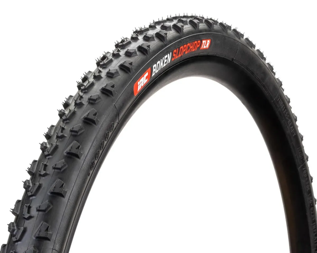 IRC Tires|Boken SlopChop Tubeless Cyclocross Tires (Black) (700c) (33mm) (High-Grip/TLR)