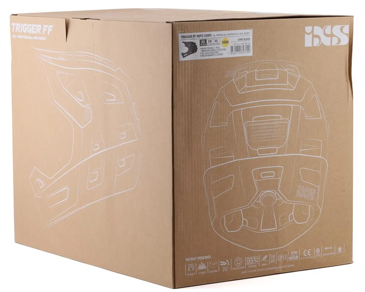 iXS Helmets|Helmets|Trigger FF MIPS Helmet (Black Camo) (XS)