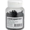 Jagwire Cables & Housing|Cable End Crimps (Black) (1.8mm) (Bottle of 500)