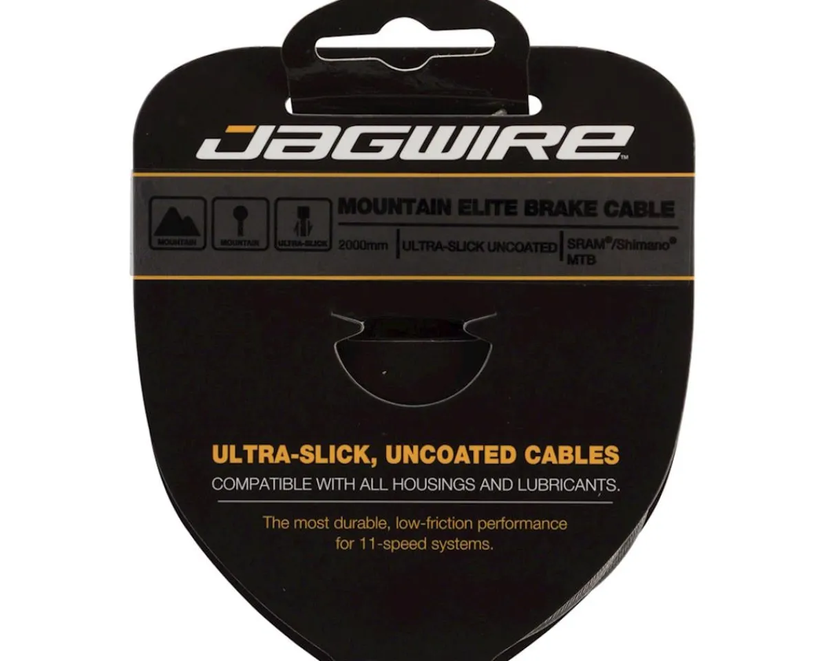 Jagwire Brakes|Cables & Housing|Elite Ultra-Slick Mountain Brake Cable (Stainless) (1.5mm) (2000mm) (1 Pack)