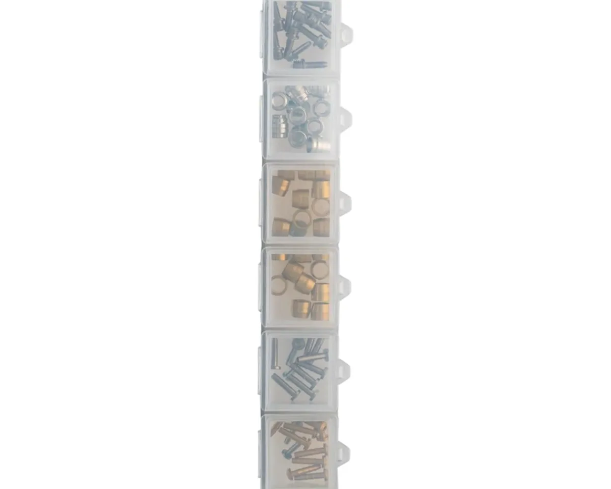 Jagwire Brakes|Cables & Housing|Hydraulic Hose Fittings Mini Combo Box (For SRAM and Shimano Brakes)