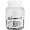 Jagwire Cables & Housing|Lined Alloy End Caps (Black) (4mm) (Bottle of 50)