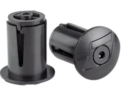 Jagwire Grips & Handlebar Tape|Handlebars|Locking Bar End Plugs (Black) (Pair)