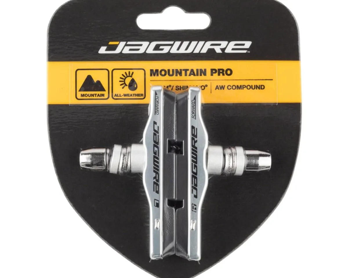 Jagwire Brakes|Mountain Pro V-Brake Pads (Silver) (1 Pair)