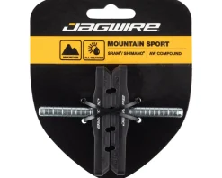 Jagwire Brakes|Mountain Sport Cantilever Brake Pads (Black) (1 Pair) (Standard) (Smooth Post)