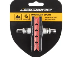 Jagwire Brakes|Mountain Sport V-Brake Pads (Red) (1 Pair)