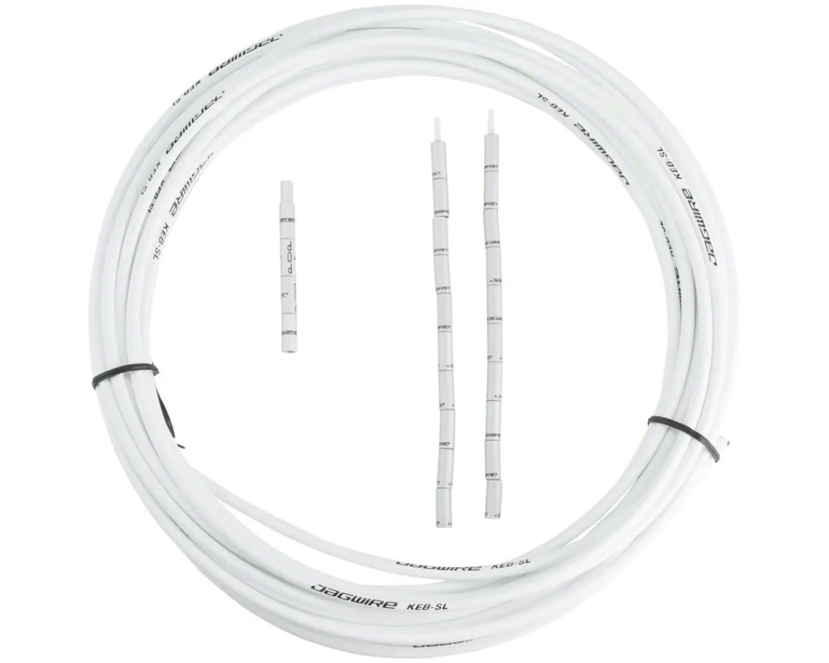 Jagwire Brakes|Cables & Housing|Pro Compressionless Brake Housing (White) (5mm) (10 Meters) (w/ Slick-Lube Liner)