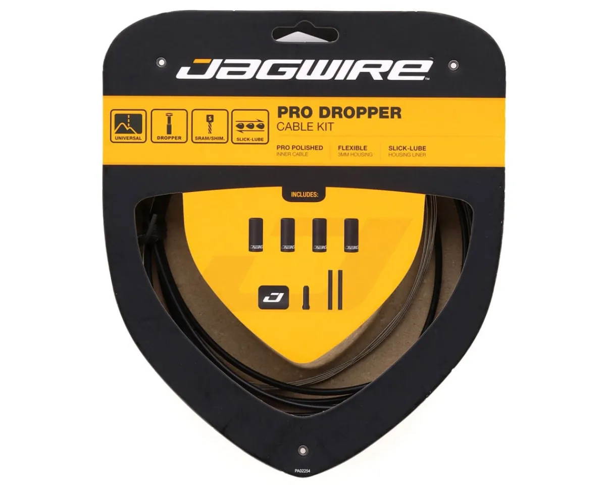 Jagwire Seatposts & Clamps|Pro Dropper Seat Post Cable Kit (Black)