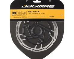 Jagwire Brakes|Pro LR2-E Ebike Disc Brake Rotor w/Magnet (Silver/Black) (Centerlock) (180mm)