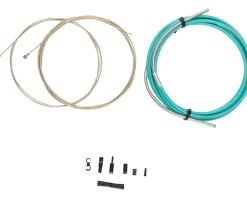 Jagwire Brakes|Cables & Housing|Road Pro Brake Cable Kit (Bianchi Celeste) (Stainless) (1.5mm) (1500/2800mm) (w/ Housing)