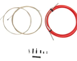 Jagwire Brakes|Cables & Housing|Road Pro Brake Cable Kit (Red) (Stainless) (1.5mm) (1500/2800mm) (w/ Housing)