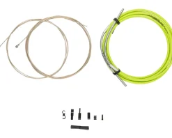 Jagwire Brakes|Cables & Housing|Road Pro Brake Cable Kit (Organic Green) (Stainless) (1.5mm) (1500/2800mm) (w/ Housing)