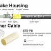 Jagwire Brakes|Cables & Housing|Road Pro Brake Cable Kit (Orange) (Stainless) (1.5mm) (1500/2800mm) (w/ Housing)