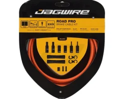 Jagwire Brakes|Cables & Housing|Road Pro Brake Cable Kit (Orange) (Stainless) (1.5mm) (1500/2800mm) (w/ Housing)