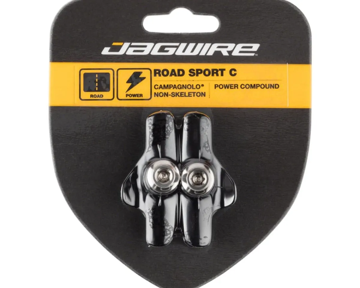 Jagwire Brakes|Road Sport C Brake Pads (Black) (Campagnolo Non-Skeleton) (1 Pair)