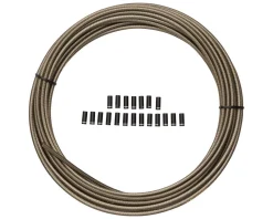 Jagwire Brakes|Cables & Housing|Sport Brake Housing (Carbon Silver) (Braided) (5mm) (10 Meters) (w/ Slick-Lube Liner)