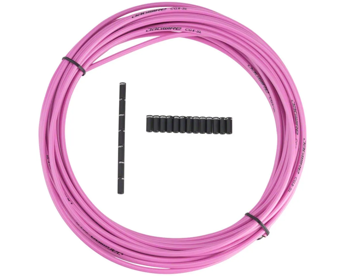 Jagwire Brakes|Cables & Housing|Sport Brake Housing (Pink) (5mm) (10 Meters) (w/ Slick-Lube Liner)
