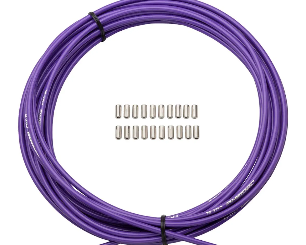 Jagwire Brakes|Cables & Housing|Sport Brake Housing (Purple) (5mm) (10 Meters) (w/ Slick-Lube Liner)
