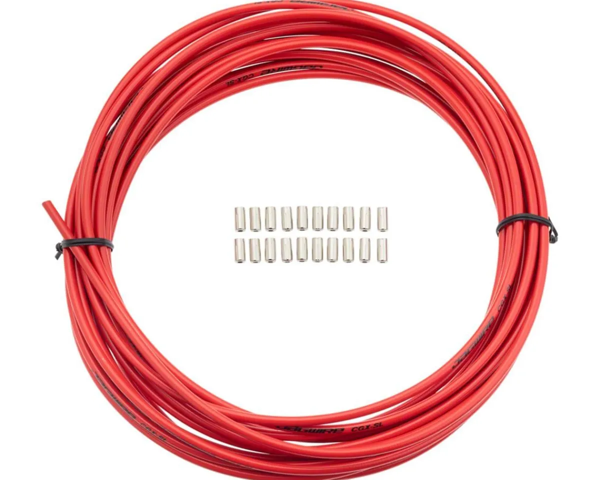 Jagwire Brakes|Cables & Housing|Sport Brake Housing (Red) (5mm) (10 Meters) (w/ Slick-Lube Liner)