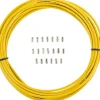 Jagwire Brakes|Cables & Housing|Sport Brake Housing (Yellow) (5mm) (10 Meters) (w/ Slick-Lube Liner)
