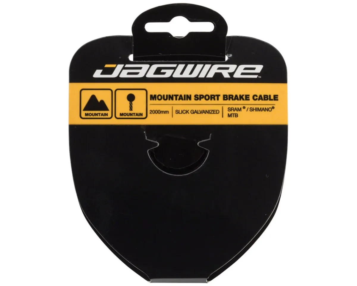 Jagwire Brakes|Cables & Housing|Sport Mountain Brake Cable (1.5mm) (2000mm) (1 Pack) (Galvanized)