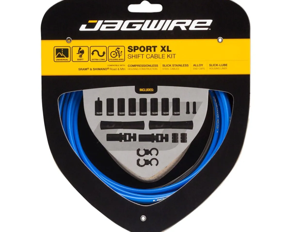 Jagwire Cables & Housing|Sport XL Shift Cable Kit (Blue) (For Shimano/SRAM)