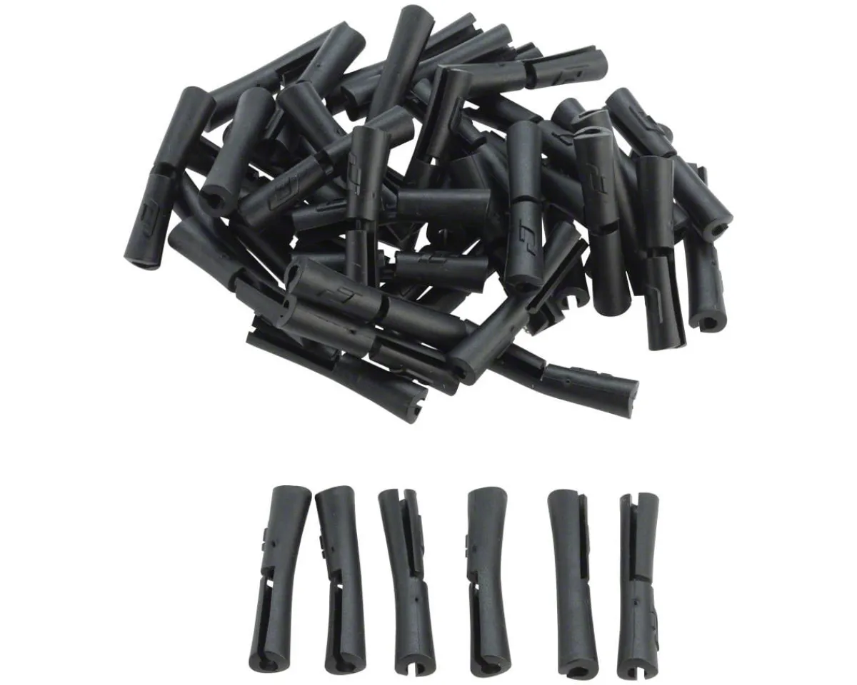 Jagwire Cables & Housing|Tube Tops 5G Frame Protectors for Brake/Shift Housing (Black) (Bag/50)