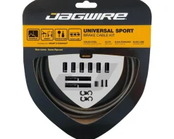 Jagwire Brakes|Cables & Housing|Universal Sport Brake Cable Kit (Sterling Silver) (Stainless) (Road & Mountain) (1.5mm) (1350/2350mm) (w/ Housing)