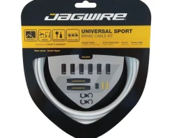 Jagwire Brakes|Cables & Housing|Universal Sport Brake Cable Kit (White) (Stainless) (Road & Mountain) (1.5mm) (1350/2350mm) (w/ Housing)
