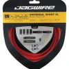 Jagwire Brakes|Cables & Housing|Universal XL Sport Brake Cable Kit (Red) (Stainless) (Road & Mountain) (1.5mm) (2000/2500mm) (w/ Housing)