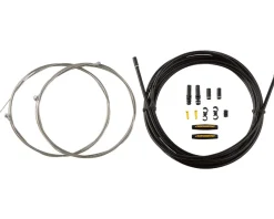 Jagwire Brakes|Cables & Housing|Universal XL Sport Brake Cable Kit (Red) (Stainless) (Road & Mountain) (1.5mm) (2000/2500mm) (w/ Housing)