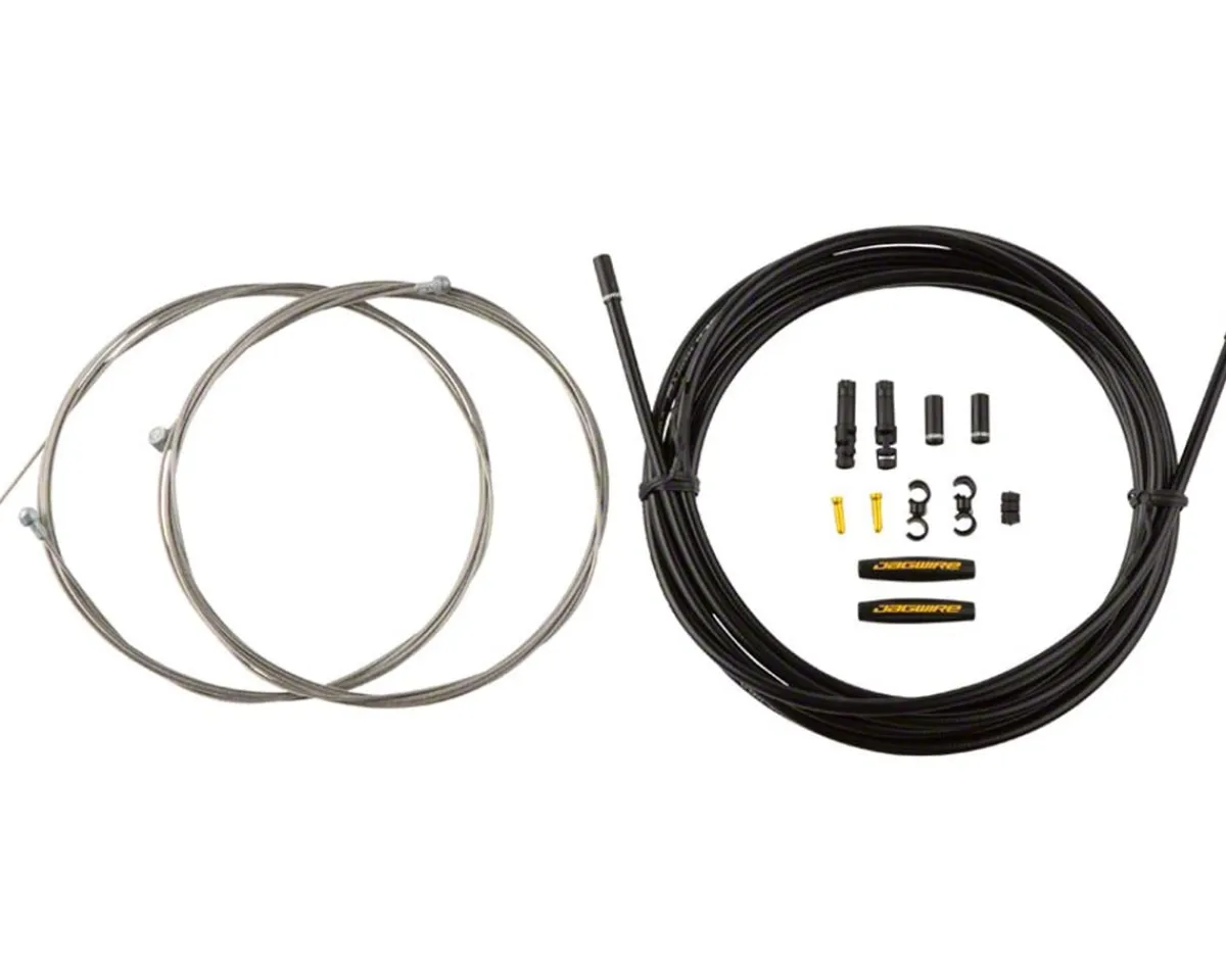 Jagwire Brakes|Cables & Housing|Universal XL Sport Brake Cable Kit (Red) (Stainless) (Road & Mountain) (1.5mm) (2000/2500mm) (w/ Housing)