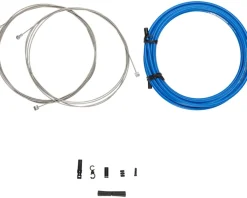 Jagwire Brakes|Cables & Housing|Universal XL Sport Brake Cable Kit (Blue) (Stainless) (Road & Mountain) (1.5mm) (2000/2500mm) (w/ Housing)