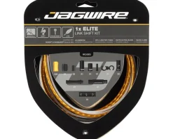 Jagwire Cables & Housing|1x Elite Link Shift Cable Kit (Gold) (For SRAM/Shimano) (w/Polished Ultra-Slick Cable)