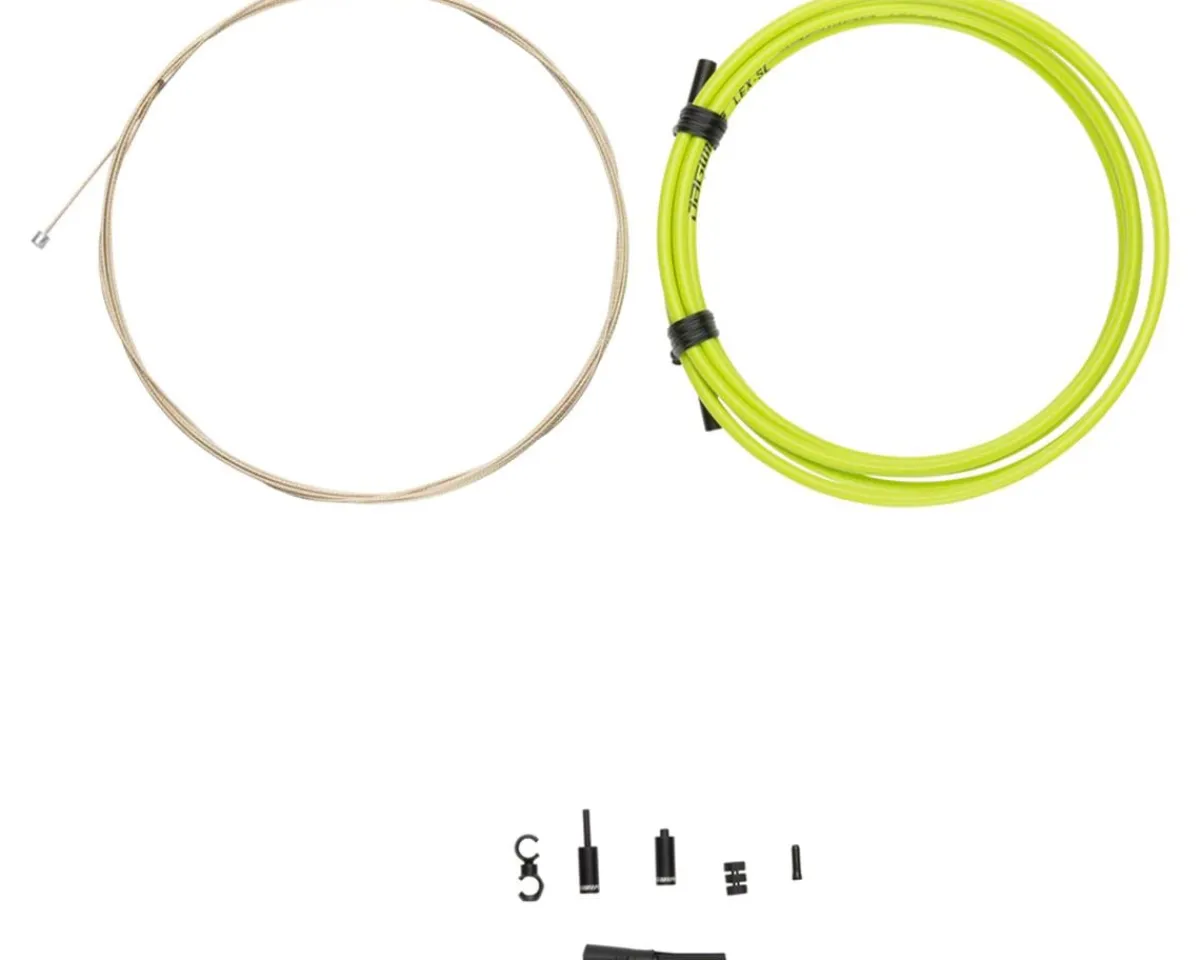 Jagwire Cables & Housing|1x Pro Shift Kit (Organic Green) (For Shimano/SRAM) (Mountain & Road) (1.1mm) (2800mm)